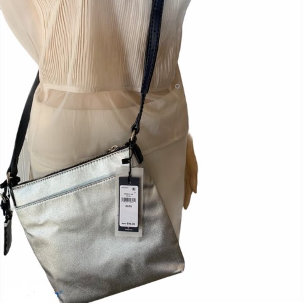 Tommy Hilfiger  Leather Metallic Crossbody